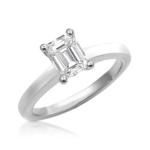 Designer Emerald Cut Solitaire