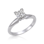 Princess Cut Diamond Solitaire