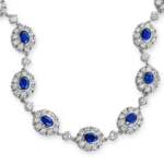 High End Sapphire & Diamond Necklace