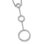 Circle Shaped Diamond Link Necklace