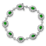 High End Emerald & Diamond Bracelet
