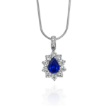 Sapphire Pendant Necklace